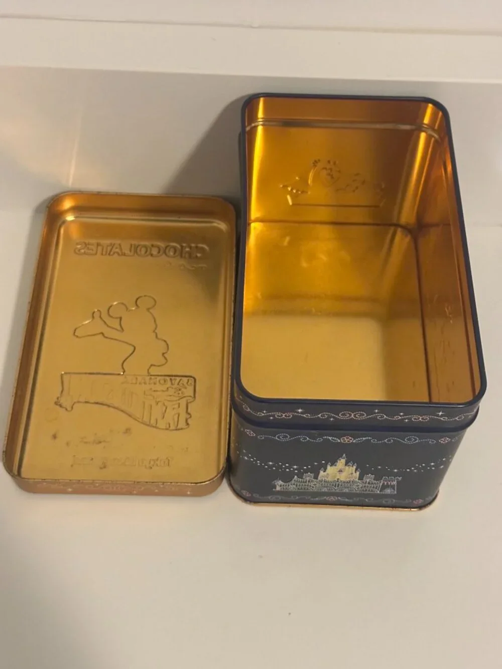 Vintage Tokyo Disneyland Fantillusion Tin Box 2001 Rare Disney Collectible